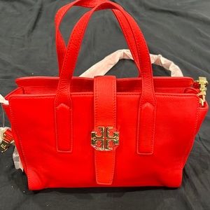 Brand new with tags Maasai red Tory Burch purse
